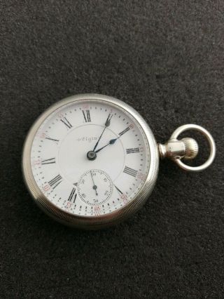 Vintage 18 Size Elgin B.  W Raymond Pocketwatch Running