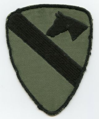 Vietnam War Vietnamese Machine Embroidered 1st Cavalry Division Subdued Patch