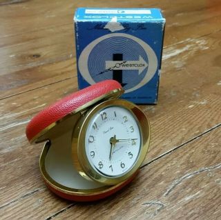 Westclox Travel Ben Alarm Clock In Red,  Great