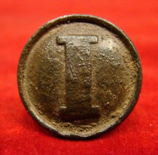 Pewter Confederate Infantry Button Dug At Fort Fisher Nc.  Civil War