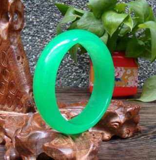 Hand - Carved Chinese Natural Hetian Jade Bracelet Exquisite Green