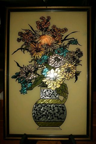 Vintage Vase With Flowers Floral B.  E.  - 20 Butterfly Wing Effect Picture Reliance