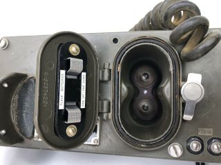Vintage US Army Signal Corps Military Field Radio Telephone Set TA - 43/PT 5
