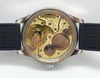 Mens vintage watch Zenith mechanical swiss pocket antiques 7