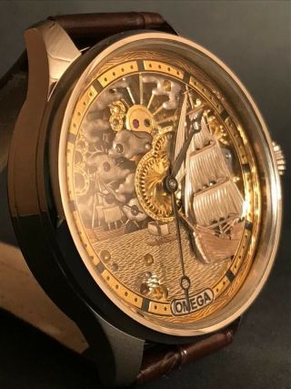 Mens vintage watch omega mechanical swiss pocket antiques 3