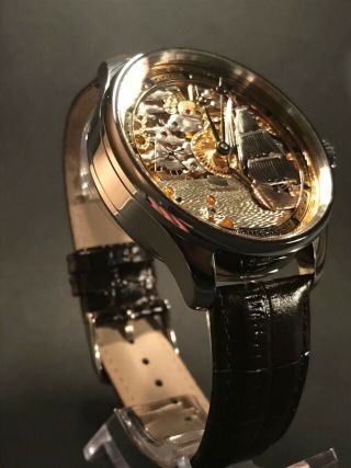 Mens vintage watch omega mechanical swiss pocket antiques 4