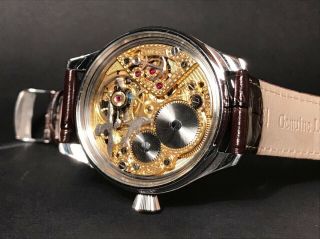 Mens vintage watch omega mechanical swiss pocket antiques 7