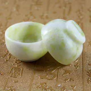 Jade Cups,  Chinese hand carved Jade Tea Cups,  Natural Jade small Tea Bowls 2