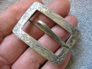 Dug Awesome Silver Sash Buckle From C.  S.  Cavalry Camp - Louisa,  Va. 2