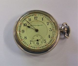 1912 Burlington Special 16 Size 19 Jewel Open Face Pocket Watch Keeps Time