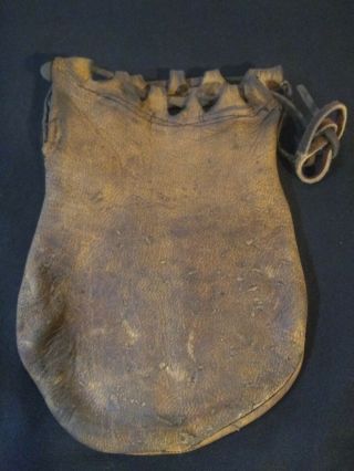 Antique Leather Pouch 7 " X 5 "