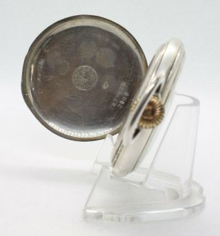 Ottoman Osman Nuri Pasha Zenith Grand Prix Silver Pocket Watch 7