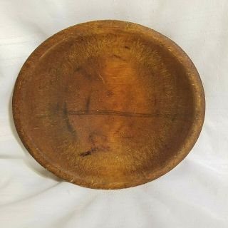 Antique Primitive Wooden Dough Bowl 9 "