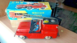 Vintage Tin Toy Red China Mf 972