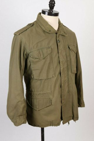 Vintage 70s Vietnam Era M - 65 Field Coat Jacket Usa Mens Size Medium