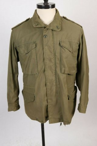 Vintage 70s VIETNAM Era M - 65 Field Coat Jacket USA Mens Size Medium 3