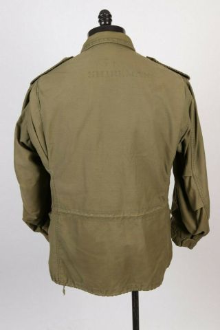 Vintage 70s VIETNAM Era M - 65 Field Coat Jacket USA Mens Size Medium 4