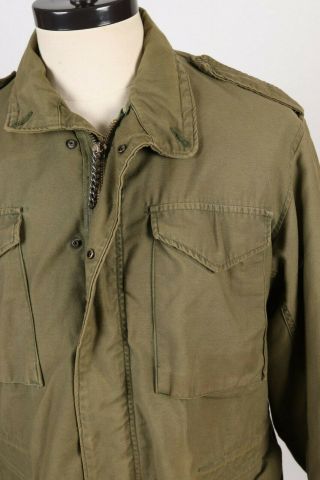 Vintage 70s VIETNAM Era M - 65 Field Coat Jacket USA Mens Size Medium 6