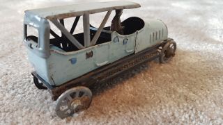 Rare Tin German Penny Toy Car & Driver Lehmann Ito Distler Sedan Touring 1900s 5