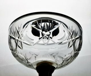 Victorian Cut Glass Kerosene Paraffin Duplex Oil Lamp Font Fount Lug Fit Collar 3
