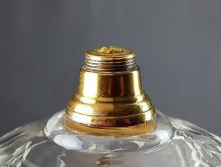 Victorian Cut Glass Kerosene Paraffin Duplex Oil Lamp Font Fount Lug Fit Collar 7