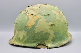 Us Vietnam Era M1 Steel Helmet With Matching Named Shell And Liner