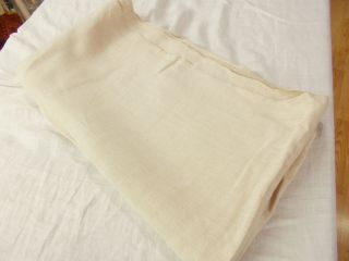Vtg Antique French Hemp Linen Grain Bag Sack Sheet Blanket Quilt Coverlet 49x87