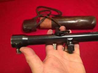 WW2 GERMAN SCOPE SNIPER Carl ZEISS JENA ZIELVIER MANNLICHER w Case 3