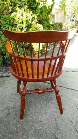 Vintage Nichols And Stone Wooden CAPTAINS CHAIR Claw Arms Solid and 4