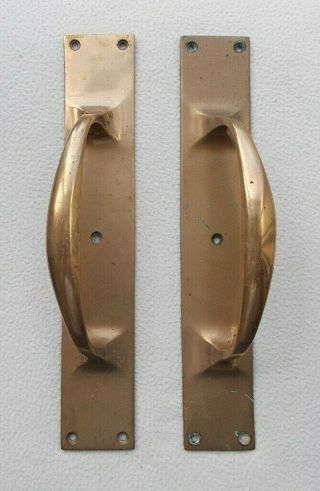 Reclaimed Vintage Solid Brass Large 12 " Pull Door Handles
