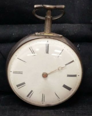 Vintage Sterling Silver Case Isaac Rogers - London - Pocket Watch