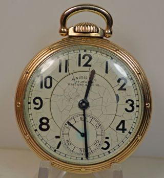 Hamilton Railway Special Model 6 Grade 950b 16s 23j Of Gf Rr Pocket Watch