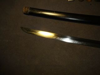 Japanese WWll NLF officer ' s sword in mountings,  