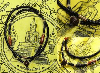 3 Hook Necklace Coconutshell One Eye Magic Holy Pendant Handmade For Thai Amulet