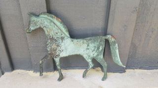 Vintage/antique Copper Running Horse Weathervane Figure