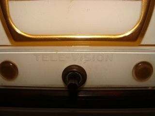 Vintage TELE - VISION Numechron Tymeter Clock w/ Rotating Numbers TV Model - 3