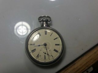 Antique Silver Pair Case Verge Pocket Watch.  M.  I.  Tobias