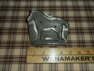 Antique Americana Tin And Solder Horse Cookie Cutter
