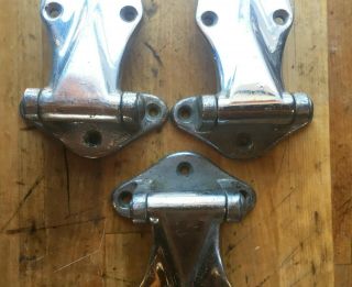 Kason 1070 - a Brass Hinges set of 3 vintage Cooler walk in 6 