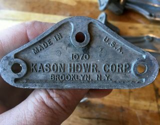 Kason 1070 - a Brass Hinges set of 3 vintage Cooler walk in 6 
