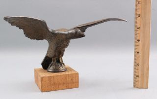 Antique Cast Bronze American Eagle Flagpole Topper Sculpture,  NR 2
