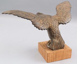 Antique Cast Bronze American Eagle Flagpole Topper Sculpture,  NR 7