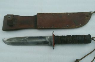 Robeson Shuredge USMC U.  S.  M.  C.  Knife with Sheath RARE 2