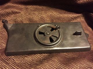 Vintage King Stove & Range Co Sheffield Cast Iron Ash Tray Door With Damper