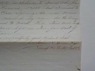 Civil War Letter 1865 25th Indiana Louisville Kentucky Cave Springs Alabama VTG 3