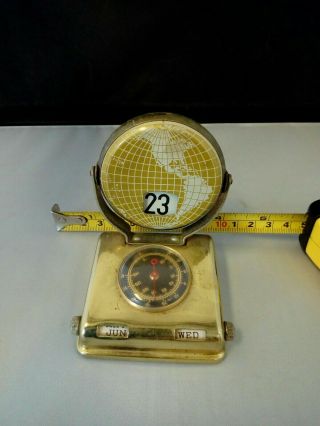 Vintage Desk Perpetual Calendar With Thermometer