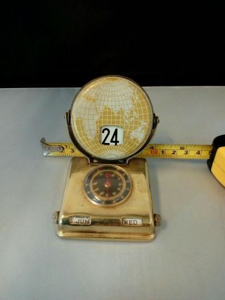 Vintage Desk Perpetual Calendar With Thermometer 2