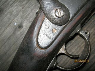 Rare 1863 Confederate States Richmond Virginia Armory Low Hump Musket 10