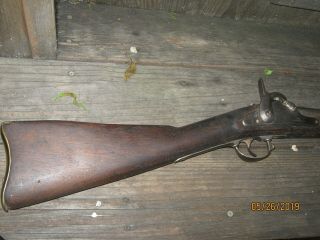 Rare 1863 Confederate States Richmond Virginia Armory Low Hump Musket 12