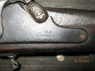 Rare 1863 Confederate States Richmond Virginia Armory Low Hump Musket 9